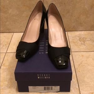 Stuart Weitzman black patent leather pumps